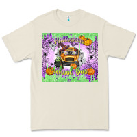 Bone Halloween School Bus Premium Tee - texasbilliewilder