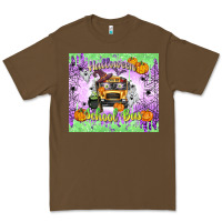 Cacao Halloween School Bus Premium Tee - texasbilliewilder
