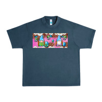 Midnight Navy Western Easter Day Gnomes With Eggs Urban Heavy Tee - Artiststas