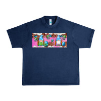 Navy Western Easter Day Gnomes With Eggs Urban Heavy Tee - Artiststas