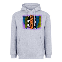 Heather Grey Purple Glitter Western Farm Life Brush Strokes Heavyweight Hoodie - Bettercallsaul