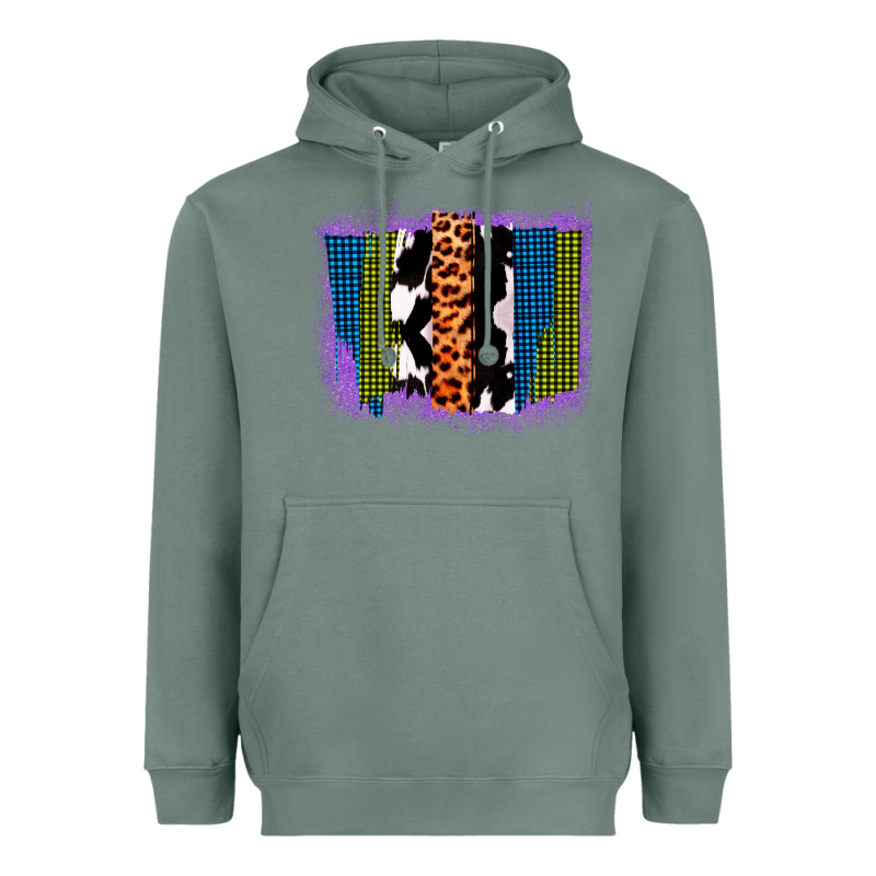 Purple Glitter Western Farm Life Brush Strokes Heavyweight Hoodie by Bettercallsaul | Teevron