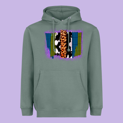 Purple Glitter Western Farm Life Brush Strokes Heavyweight Hoodie Designed By Bettercallsaul