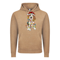 Vintage Coffee christmas beagle Vintage Hoodie - RanaPortraitStore