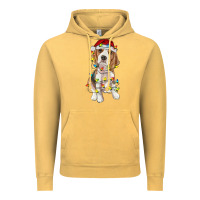 Vintage Mustard christmas beagle Vintage Hoodie - RanaPortraitStore
