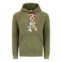 Vintage Olive christmas beagle Vintage Hoodie - RanaPortraitStore