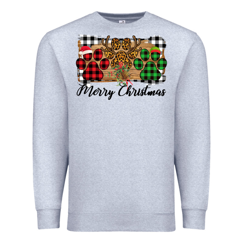 Merry Christmas Paws Premium Sweatshirt by Bettercallsaul | Teevron