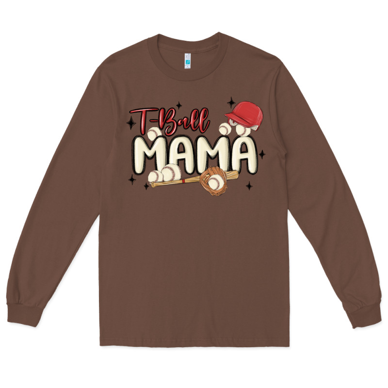 T Ball Mama Baseball Long Sleeve Tee by MaliasSmallBusiness | Teevron