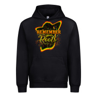 Black Remember your roots Urban Hoodie - HowdyJamesFarm