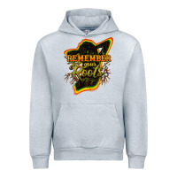 Heather Grey Remember your roots Urban Hoodie - HowdyJamesFarm