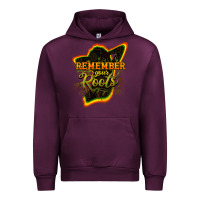 Mauve Wine Remember your roots Urban Hoodie - HowdyJamesFarm