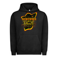 Pigment Black Remember your roots Urban Hoodie - HowdyJamesFarm