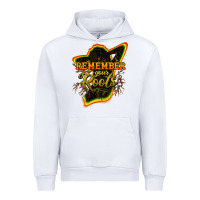 White Remember your roots Urban Hoodie - HowdyJamesFarm