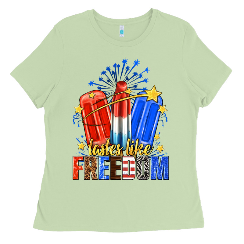 Tastes Like Freedom Popsicles Billie Wilder Ladies Tee by texasbilliewilder | Teevron