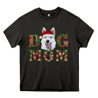 Asphalt christmas  white shepherd dog mom Heavy Core Tee - RanaPortraitStore