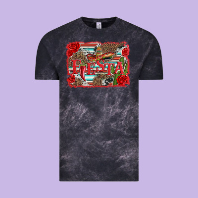 Fiesta With Sombrero Background Vintage Tee Designed By Artiststas