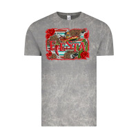 Cloud Rock fiesta with sombrero background Vintage Tee - Artiststas