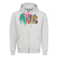 Dove Grey if you aint crockin you aint rockin Zipper Hoodie - MaliasSmallBusiness