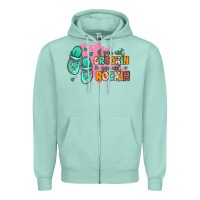 Seafoam if you aint crockin you aint rockin Zipper Hoodie - MaliasSmallBusiness