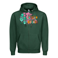 Sports Green if you aint crockin you aint rockin Zipper Hoodie - MaliasSmallBusiness