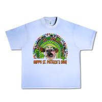 Grape Ice Western Happy St. Patrick's Day Cow Rainbow Urban Heavy Tee - Artiststas