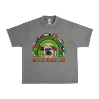 Tornado Western Happy St. Patrick's Day Cow Rainbow Urban Heavy Tee - Artiststas