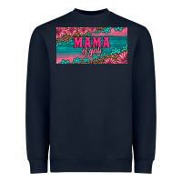 Navy pink roses mama of girls license plate Heavyweight Sweatshirt - Artiststas