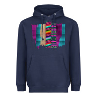 Navy Western Farm Life Serape Brush Stroke Heavyweight Hoodie - Bettercallsaul