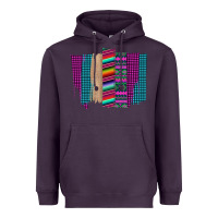 Plum Western Farm Life Serape Brush Stroke Heavyweight Hoodie - Bettercallsaul