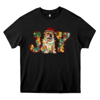 Black bulldog christmas joy Heavy Core Tee - RanaPortraitStore