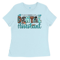 Baby Blue dental assistant Ladies Tee - JahusDesignShop