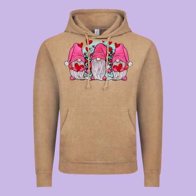 Gnomies Valentines Day Vintage Hoodie Designed By Jahusdesignshop