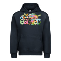 Navy Happy Easter Easter Day Urban Hoodie - CowGirlArtShop