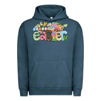 Pigment Midnight Navy Happy Easter Easter Day Urban Hoodie - CowGirlArtShop