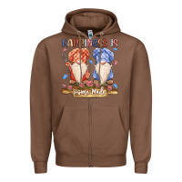 Chestnut happiness is homemade Zipper Hoodie - MaliasSmallBusiness