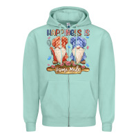 Seafoam happiness is homemade Zipper Hoodie - MaliasSmallBusiness