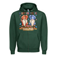 Sports Green happiness is homemade Zipper Hoodie - MaliasSmallBusiness