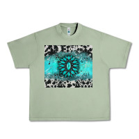 Oil Green gemstone cowhide Urban Heavy Tee - AdoDesignShop