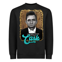 Black johnny cash Heavyweight Sweatshirt - AdoDesignShop