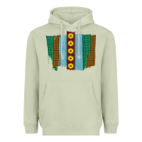 Matcha Western Sunflower Farm Life Brush Strokes Heavyweight Hoodie - Bettercallsaul