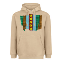 Western Sunflower Farm Life Brush Strokes Heavyweight Hoodie | Teevron