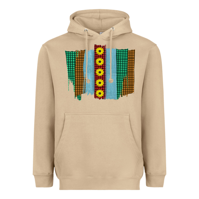 Western Sunflower Farm Life Brush Strokes Heavyweight Hoodie by Bettercallsaul | Teevron