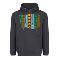 Smoke Western Sunflower Farm Life Brush Strokes Heavyweight Hoodie - Bettercallsaul