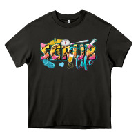 Asphalt scrub life Heavy Core Tee - texasbilliewilder