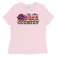 Bubblegum Pink this is god s country Ladies Tee - texasbilliewilder