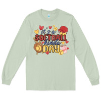 Matcha it's a softball kinda day Long Sleeve Tee - MaliasSmallBusiness