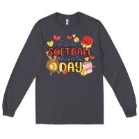 Smoke it's a softball kinda day Long Sleeve Tee - MaliasSmallBusiness