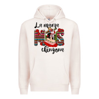 Pale Pink La Mama Mos Chingona Premium Hoodie - texasbilliewilder