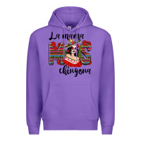 Purple La Mama Mos Chingona Premium Hoodie - texasbilliewilder
