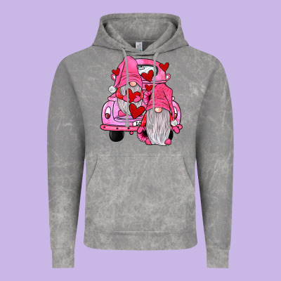 Farm Truck,gnomies Valentines Vintage Hoodie Designed By Jahusdesignshop